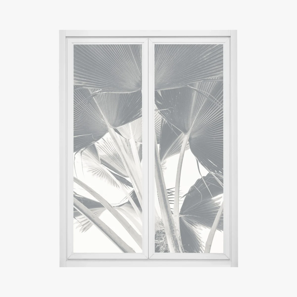 Fensteraufkleber tropische komposition von bananenblättern – Wallnifity® Fensteraufkleber tropische komposition von bananenblättern – Wallnifity®