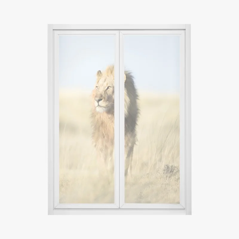 Fensteraufkleber sanftes aquarellmuster mit eukalyptusblättern – Wallnifity®