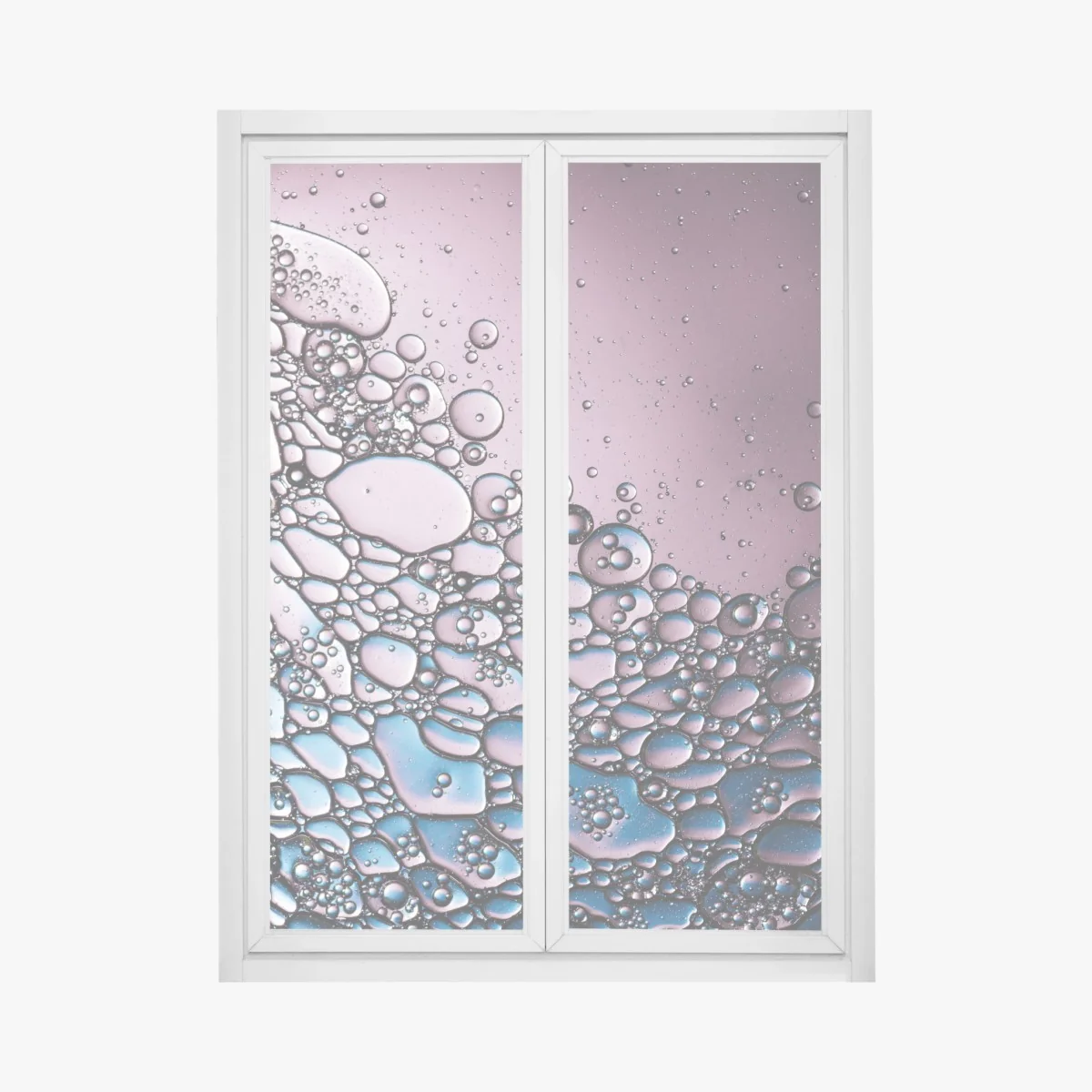 Fensteraufkleber lila abstraktes blasenmuster – Wallnifity® Fensteraufkleber lila abstraktes blasenmuster – Wallnifity®