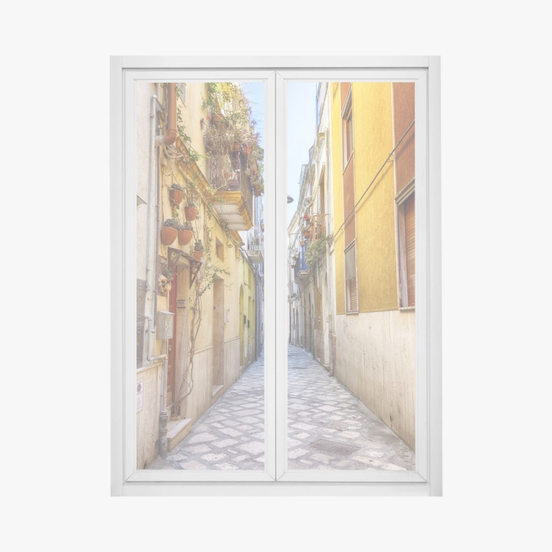 Fensteraufkleber abstraktes muster goldener wellen – Wallnifity®