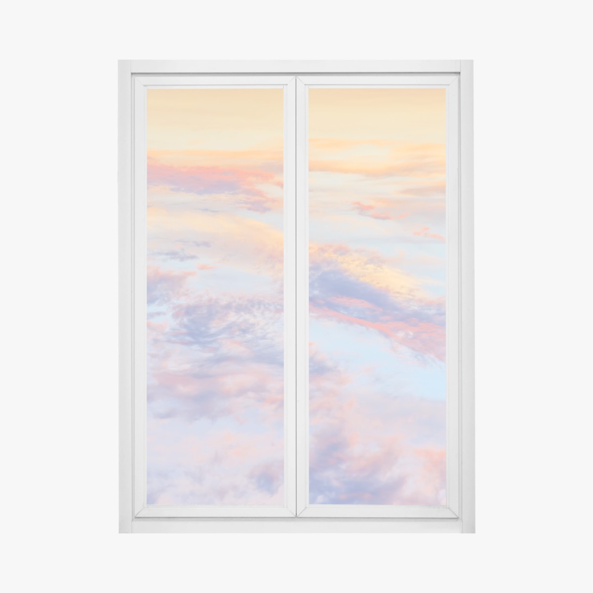 Fensteraufkleber sanfter pastellhimmel bei sonnenaufgang – Wallnifity®