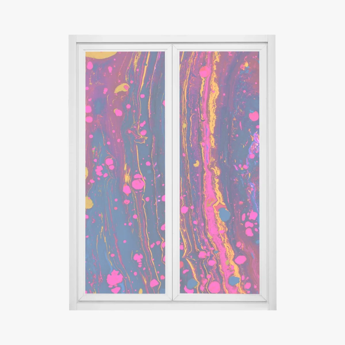 Fensteraufkleber neon marmorierte abstrakte wandgrafik – Wallnifity® Fensteraufkleber neon marmorierte abstrakte wandgrafik – Wallnifity®