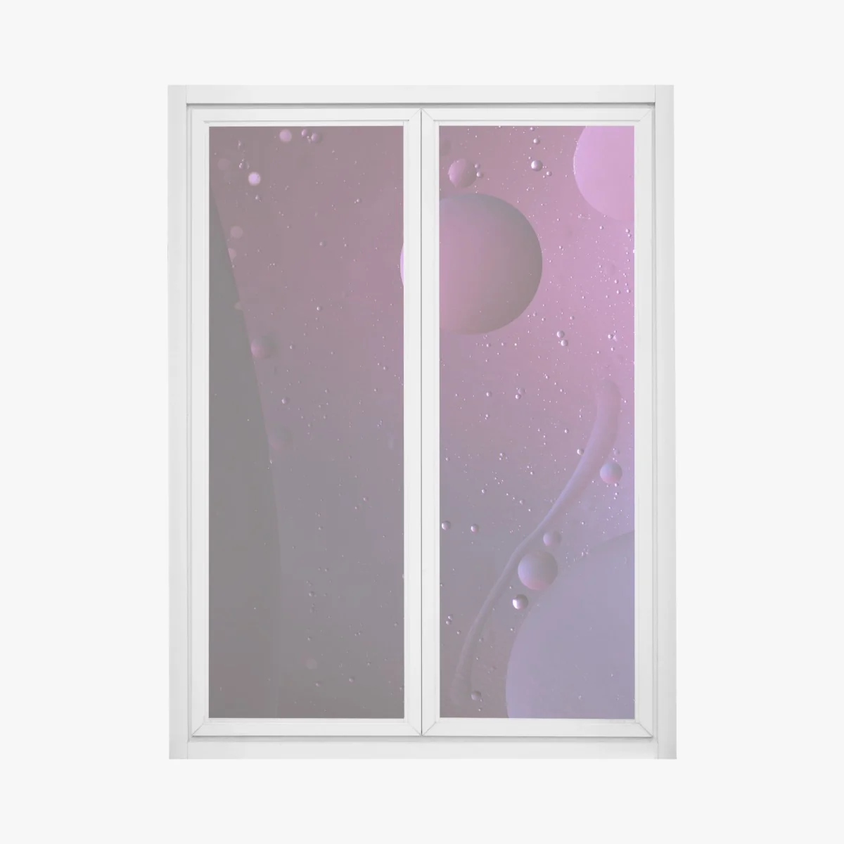 Fensteraufkleber violette kosmische sphären abstrakte kunst – Wallnifity®