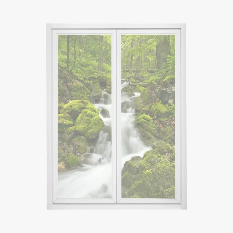 Fensteraufkleber zarter aquarellblumenstrauß – Wallnifity®