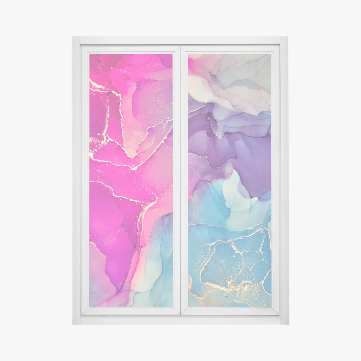 Fensteraufkleber leuchtende marmorierte komposition aus alkohol-tinte – Wallnifity® Fensteraufkleber leuchtende marmorierte komposition aus alkohol-tinte – Wallnifity®