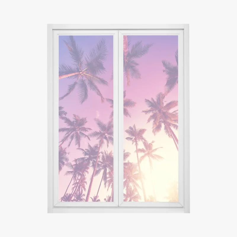 Fensteraufkleber goldenes fächermuster im art-deco-stil – Wallnifity®