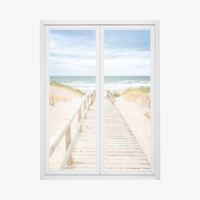 Fensteraufkleber blauer fraktalwirbel – Wallnifity®