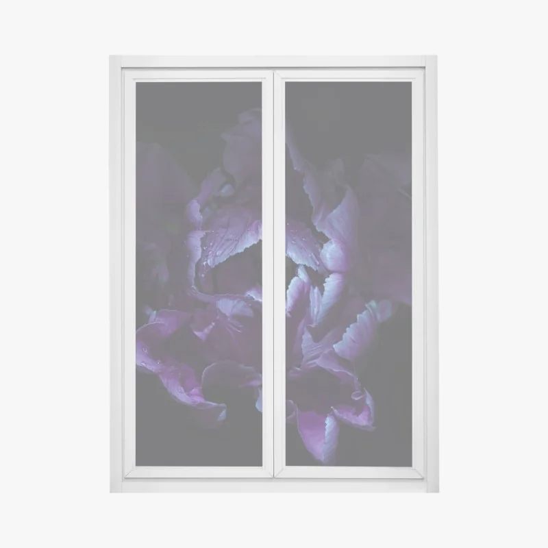 Fensteraufkleber frachter im hangar - frontansicht des jets – Wallnifity®