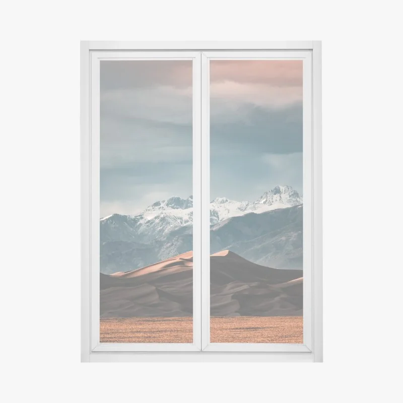 Fensteraufkleber subtile strukturierte abstraktion in warmen neutralen tönen – Wallnifity®