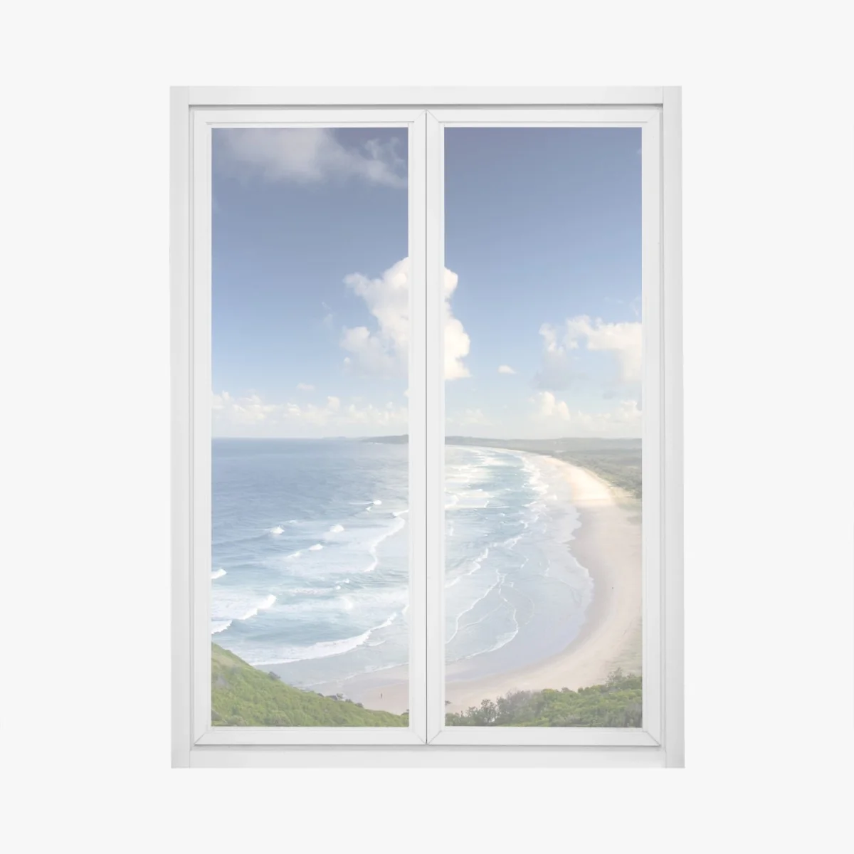 Fensteraufkleber panorama der küste von Byron Bay – Wallnifity® Fensteraufkleber panorama der küste von Byron Bay – Wallnifity®