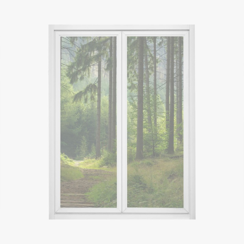 Fensteraufkleber türkisbucht in Lindos, Rhodos – Wallnifity®