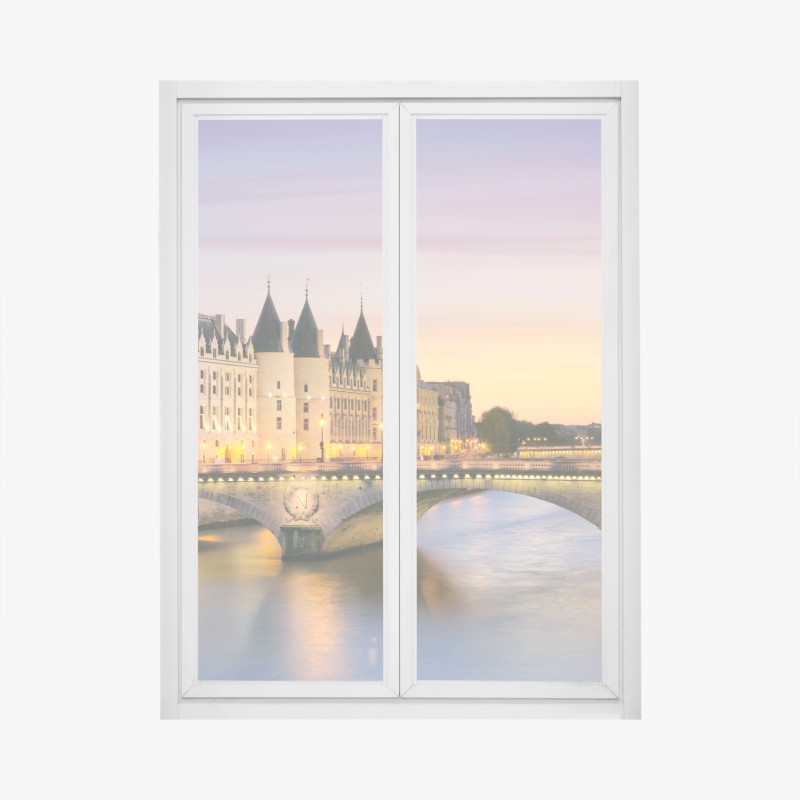 Fensteraufkleber aquarell himbeermuster – Wallnifity®