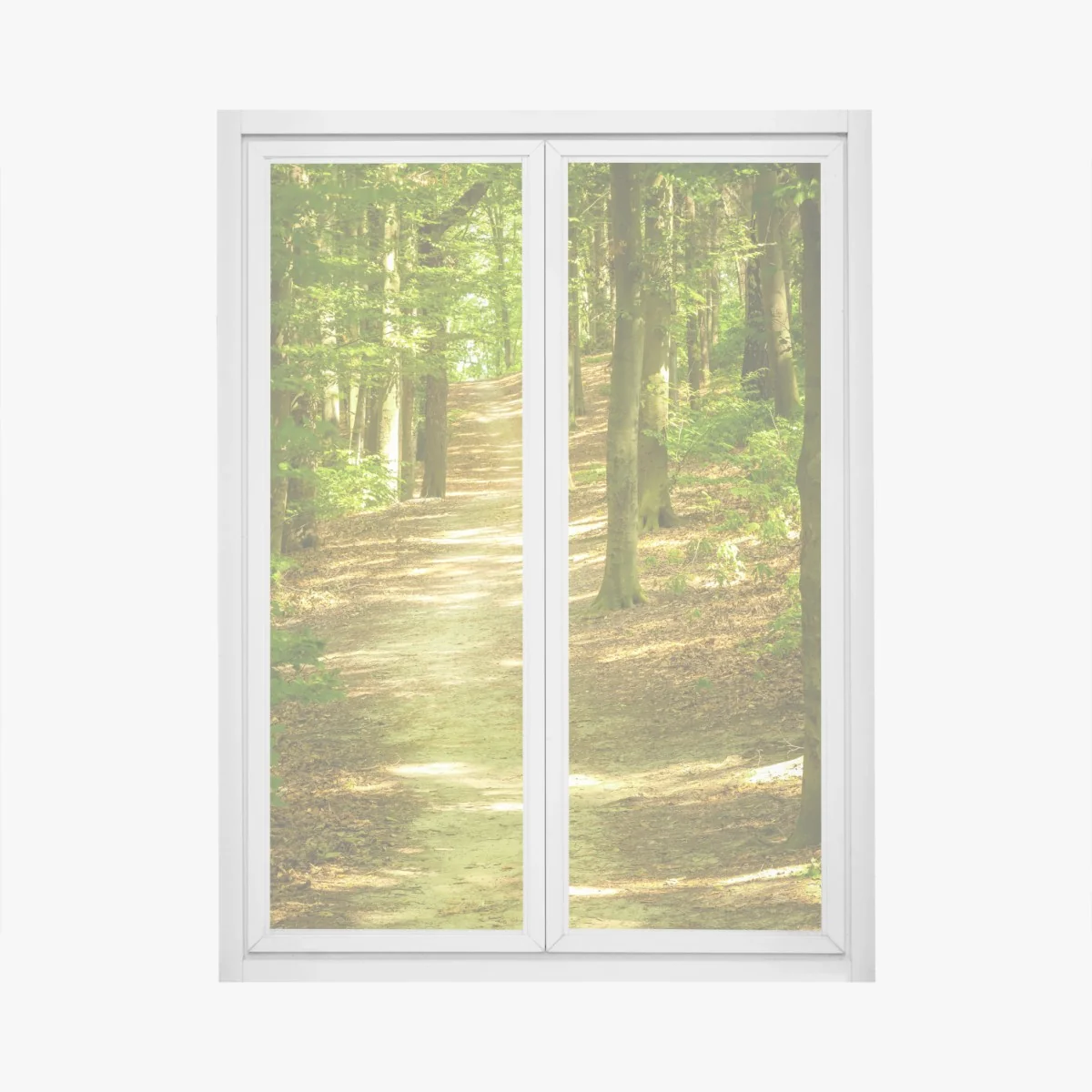 Fensteraufkleber sonniger waldpfad – Wallnifity®