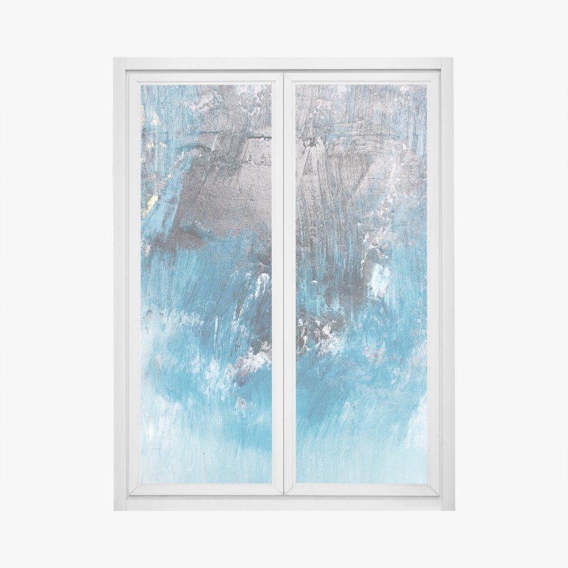 Fensteraufkleber tiefblaue abstrakte struktur