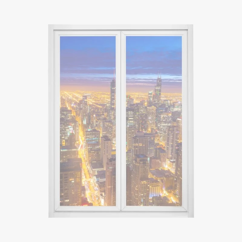 Fensteraufkleber ruhiges botanisches lotosmuster – Wallnifity®