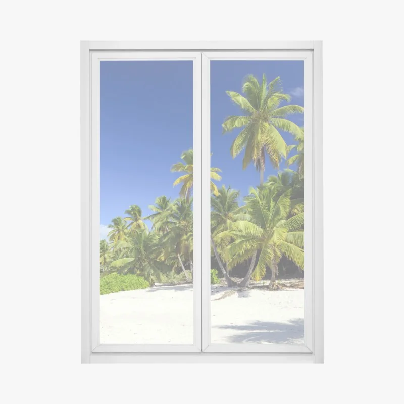 Fensteraufkleber ruhiges botanisches lotosmuster – Wallnifity®