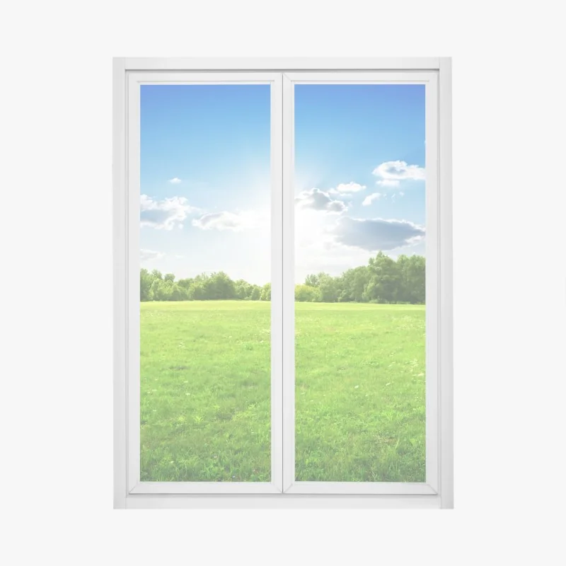 Fensteraufkleber blaue und goldene abstrakte blasen – Wallnifity®