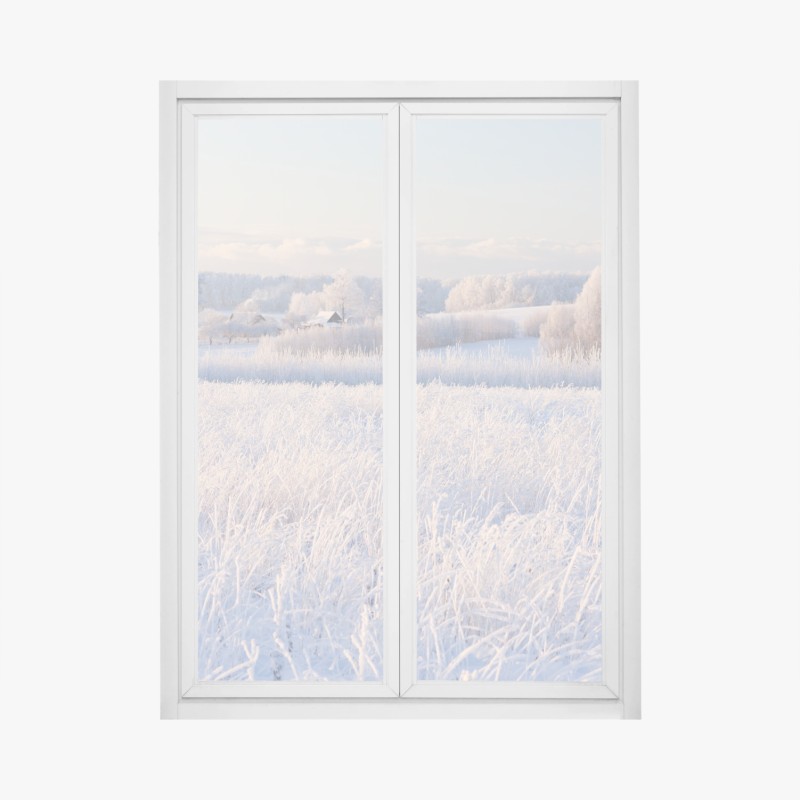 Fensteraufkleber goldene linien berglandschaft auf dunkelblauem hintergrund – Wallnifity®