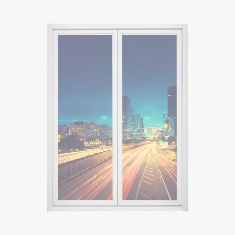 Fensteraufkleber friedlicher wasserfall Jiulong in Luoping, China – Wallnifity®