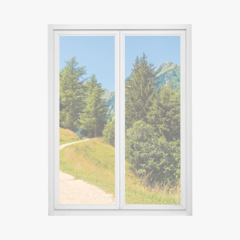 Fensteraufkleber farbenfrohes graffiti-wandbild – Wallnifity®