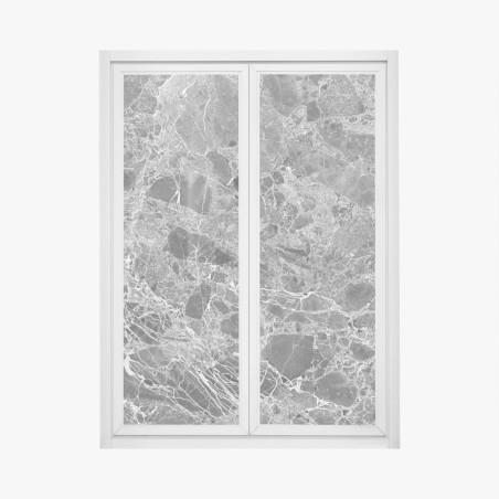 Fensteraufkleber monochrome marmortextur – Wallnifity®