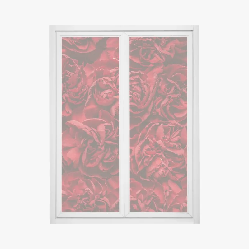 Fensteraufkleber lebendiger oranger abstrakter verlauf – Wallnifity®