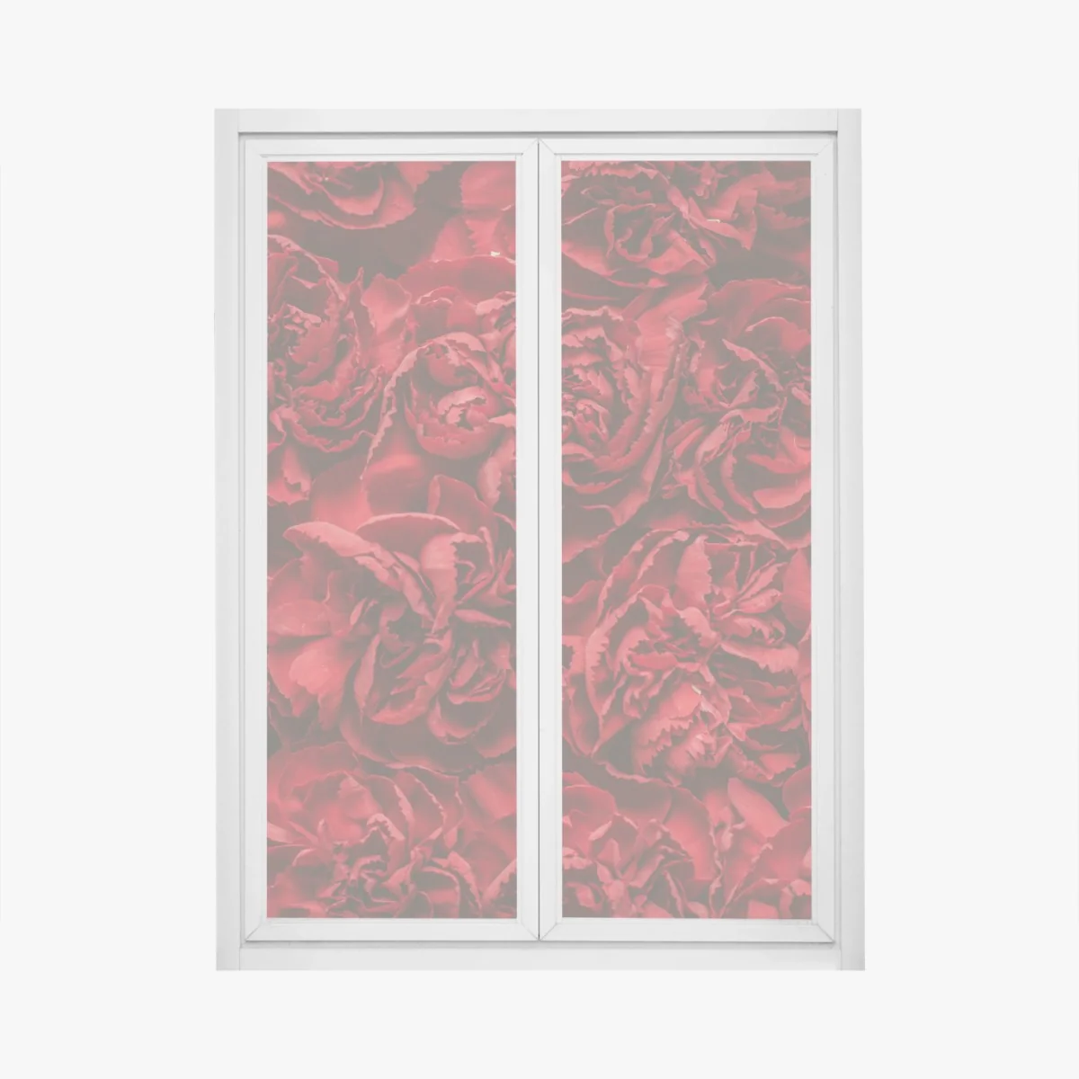 Fensteraufkleber vintage rote nelken blumenmuster – Wallnifity® Fensteraufkleber vintage rote nelken blumenmuster – Wallnifity®