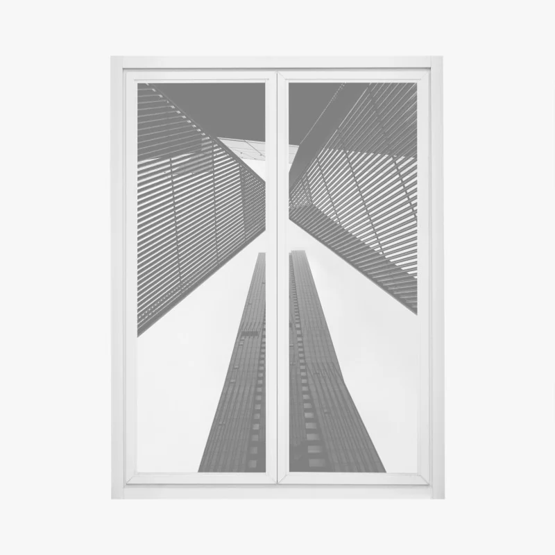 Fensteraufkleber ruhiger alpensee vor dem Wetterhorn, Schweiz – Wallnifity®