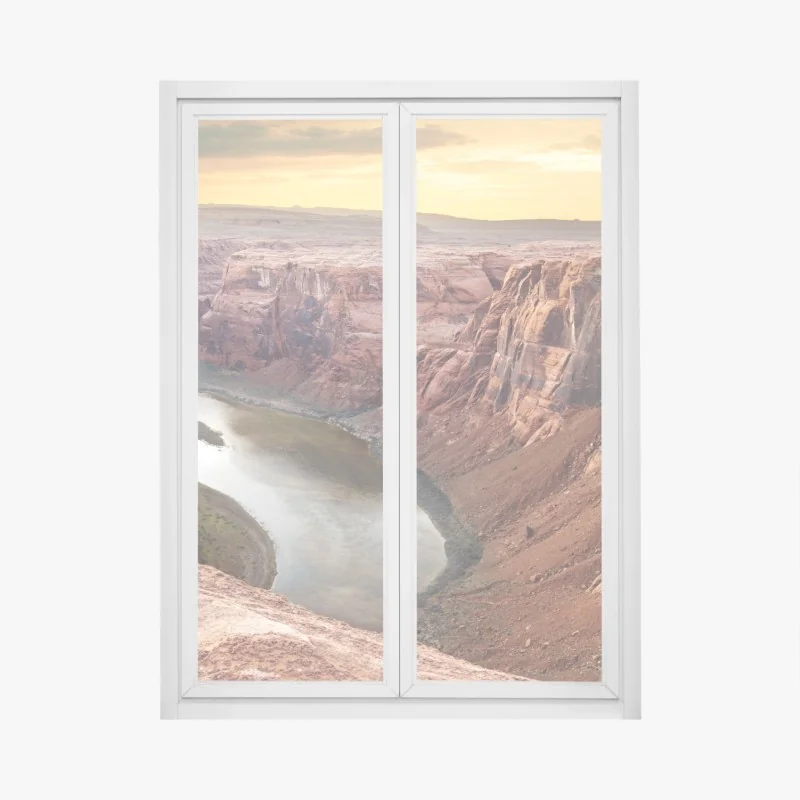 Fensteraufkleber monochrome frontalansicht eines privatjets – Wallnifity®