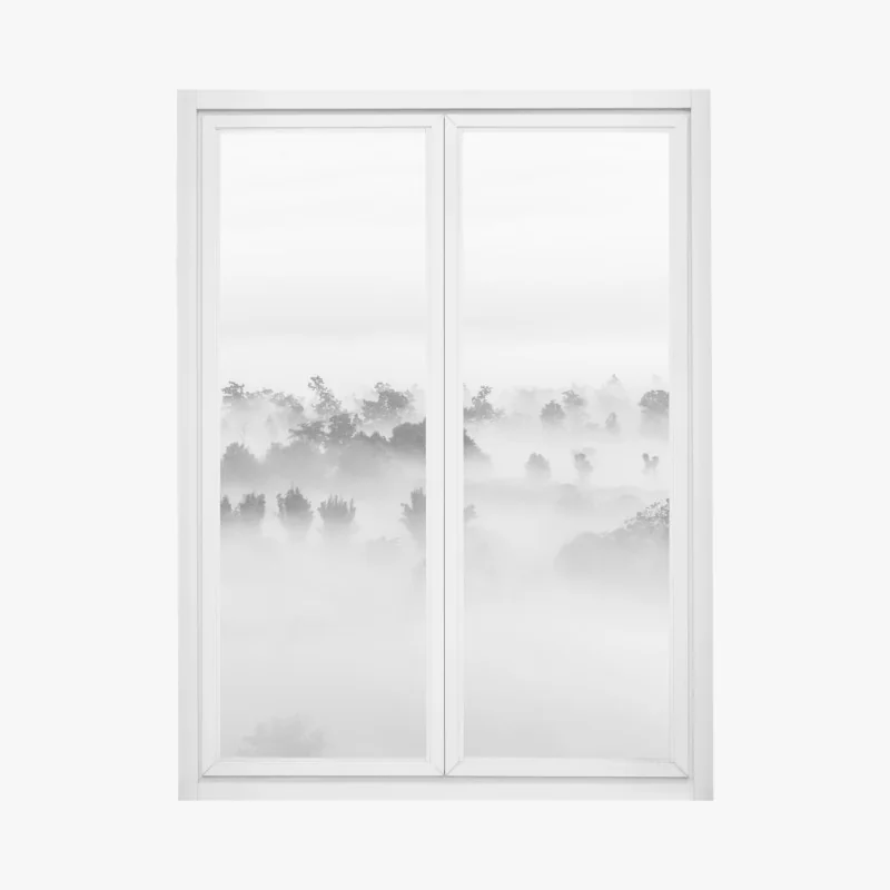 Fensteraufkleber tropisches blattmuster – Wallnifity®