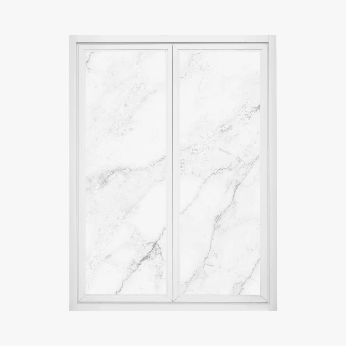 Fensteraufkleber weiße marmortextur mit grauen adern – Wallnifity®
