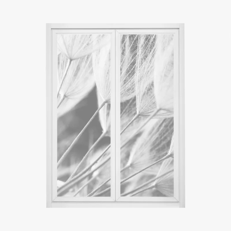 Fensteraufkleber sonnenbeschienene grüne hügel – Wallnifity®