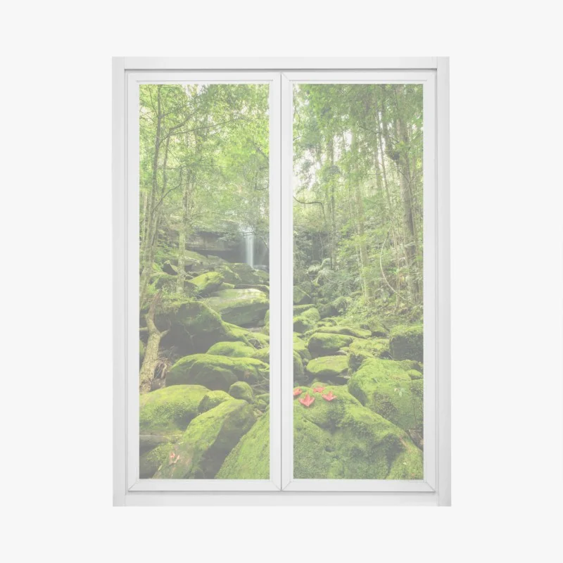 Fensteraufkleber ätherisches türkis-rosa marmormuster – Wallnifity®