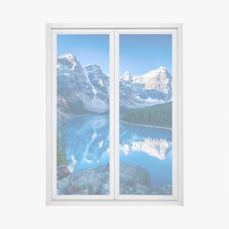 Fensteraufkleber eukalyptus aquarell muster in grüntönen – Wallnifity®