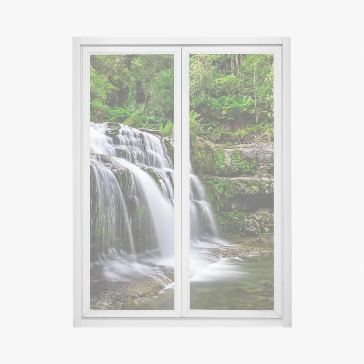 Fensteraufkleber wasserfall Liffey Falls im üppigen Regenwald von Tasmanien – Wallnifity® Fensteraufkleber wasserfall Liffey Falls im üppigen Regenwald von Tasmanien – Wallnifity®