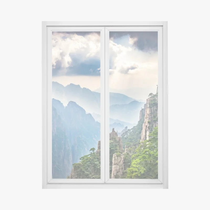 Fensteraufkleber lebhaftes korallenblumenmuster auf schwarzem hintergrund – Wallnifity®