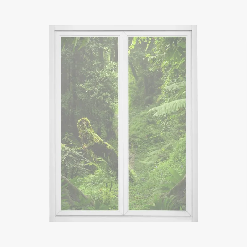 Fensteraufkleber aquarellmuster grünes gemüse – Wallnifity®