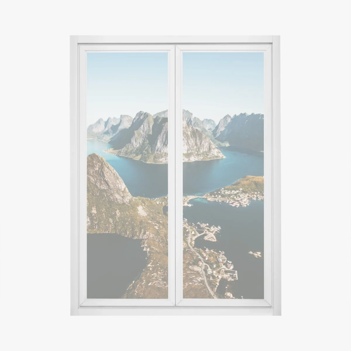 Fensteraufkleber majestätische fjordlandschaft – Wallnifity® Fensteraufkleber majestätische fjordlandschaft – Wallnifity®