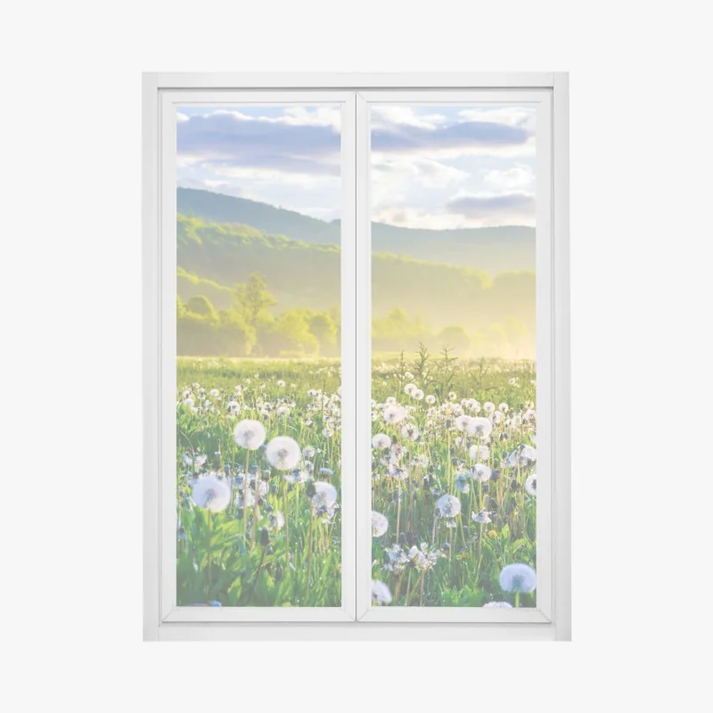 Fensteraufkleber alte eisenbahnbrücke in schwarzweiß – Wallnifity®