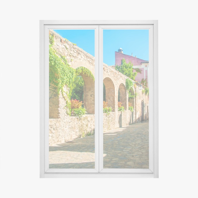 Fensteraufkleber goldene lotosblüten auf grünem hintergrund – Wallnifity®