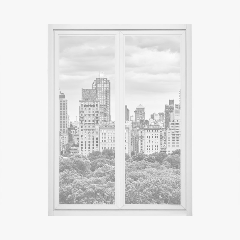 Fensteraufkleber zarte löwenzahnsamen in monochrom – Wallnifity®