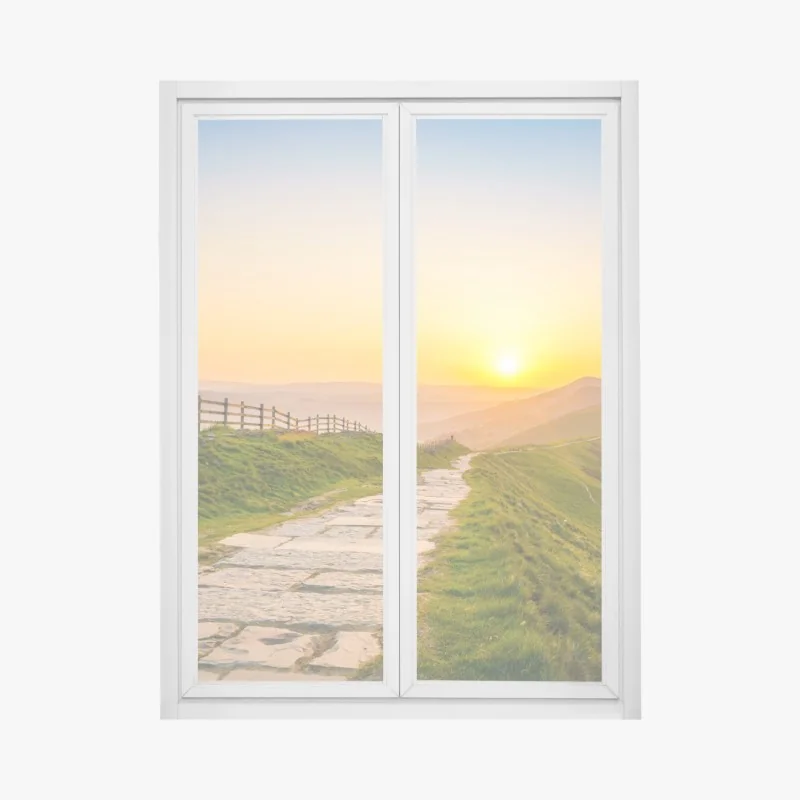 Fensteraufkleber eukalyptus aquarellblätter auf dunklem hintergrund – Wallnifity®