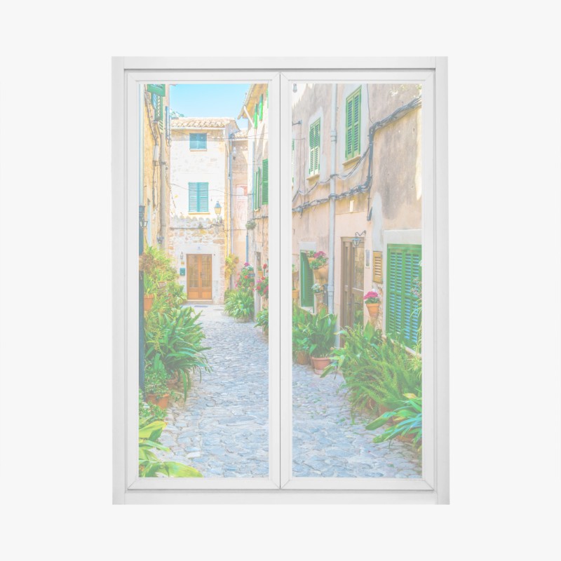 Fensteraufkleber elegantes graues damastmuster – Wallnifity®