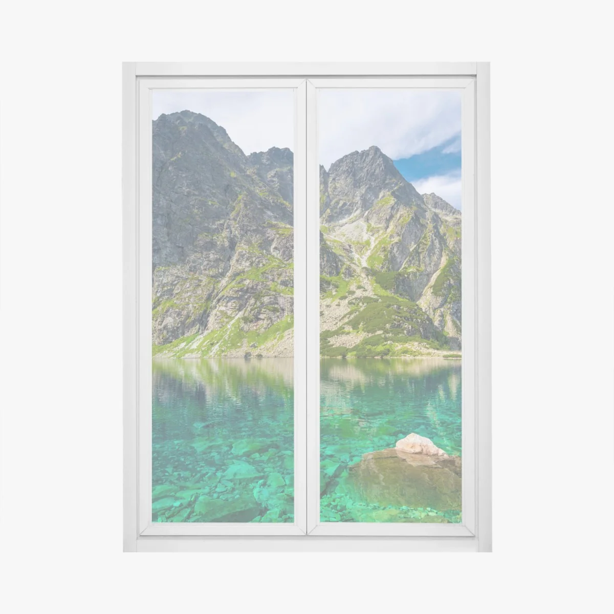 Fensteraufkleber Czarny Staw bergreflexion – Wallnifity® Fensteraufkleber Czarny Staw bergreflexion – Wallnifity®