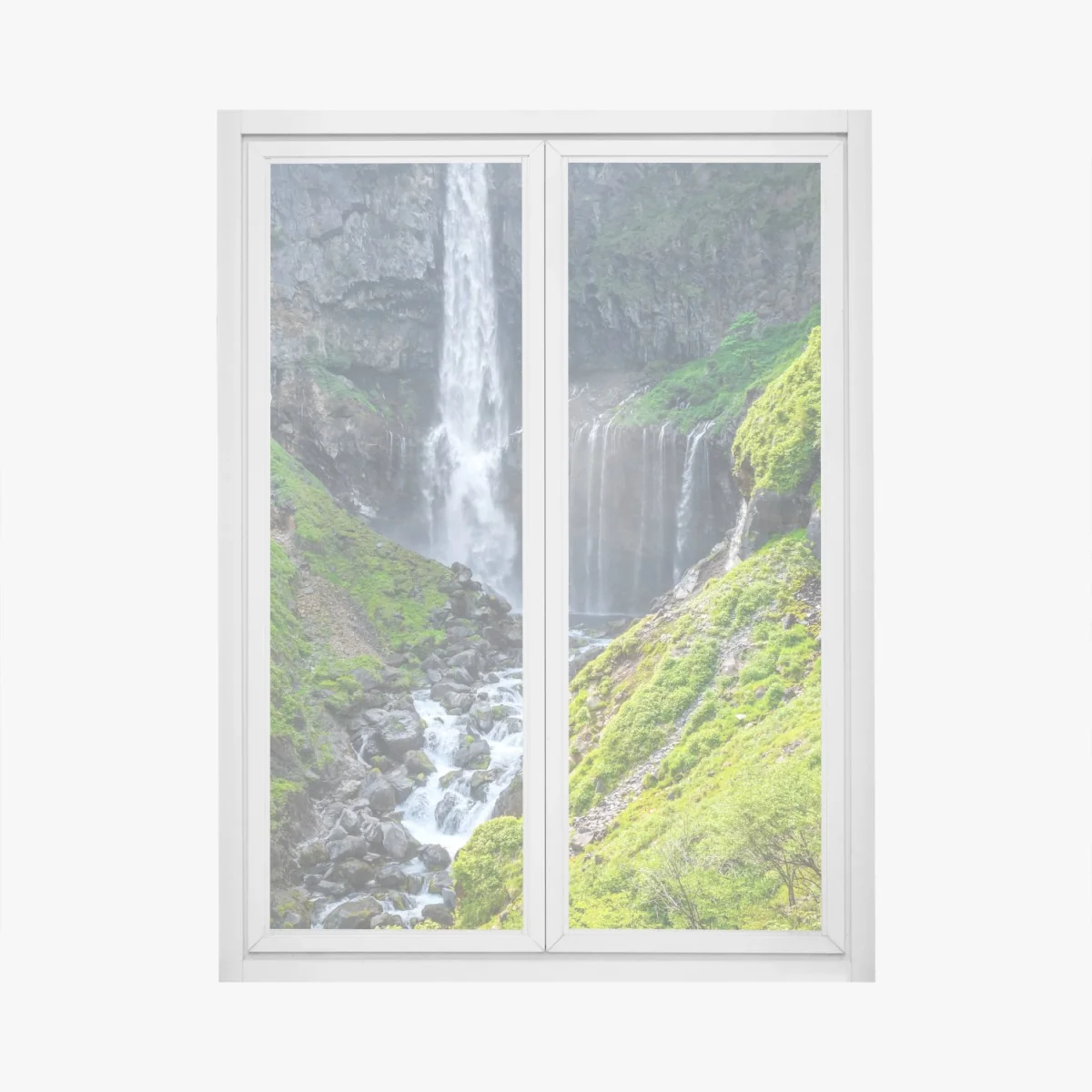 Fensteraufkleber Kegon wasserfall Nikko landschaft – Wallnifity® Fensteraufkleber Kegon wasserfall Nikko landschaft – Wallnifity®