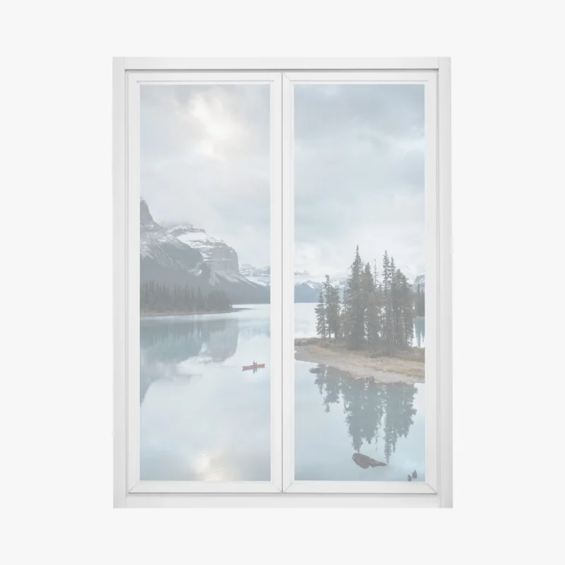 Fensteraufkleber zarte löwenzahnsamen in monochrom – Wallnifity®