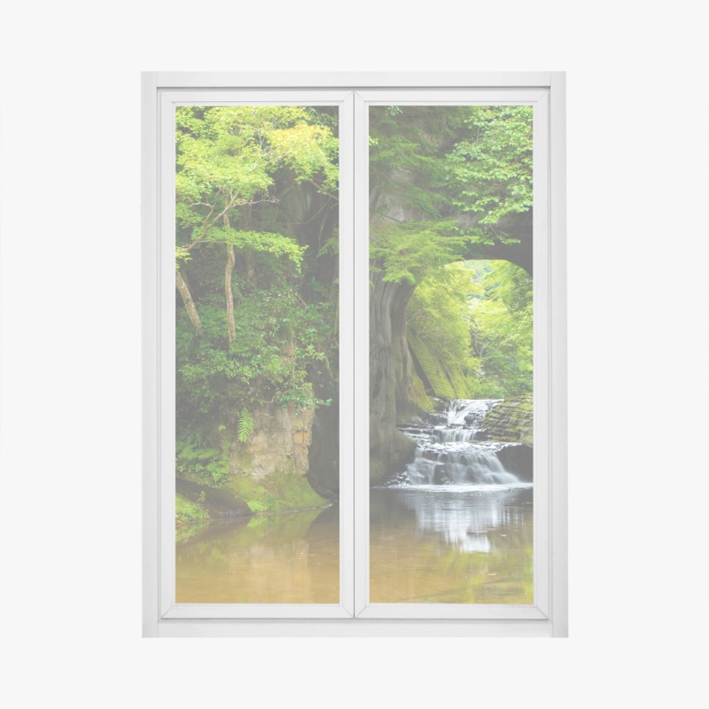 Fensteraufkleber leuchtender sonnenblumenstrauß auf gelbem hintergrund – Wallnifity®