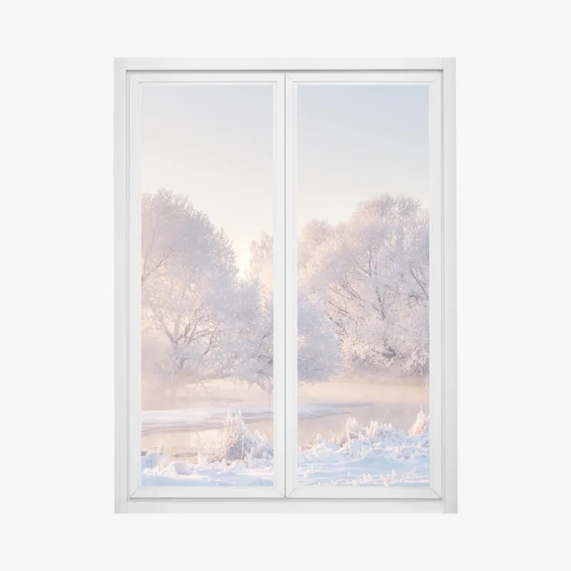 Fensteraufkleber türkissee moraine im Banff – Wallnifity®