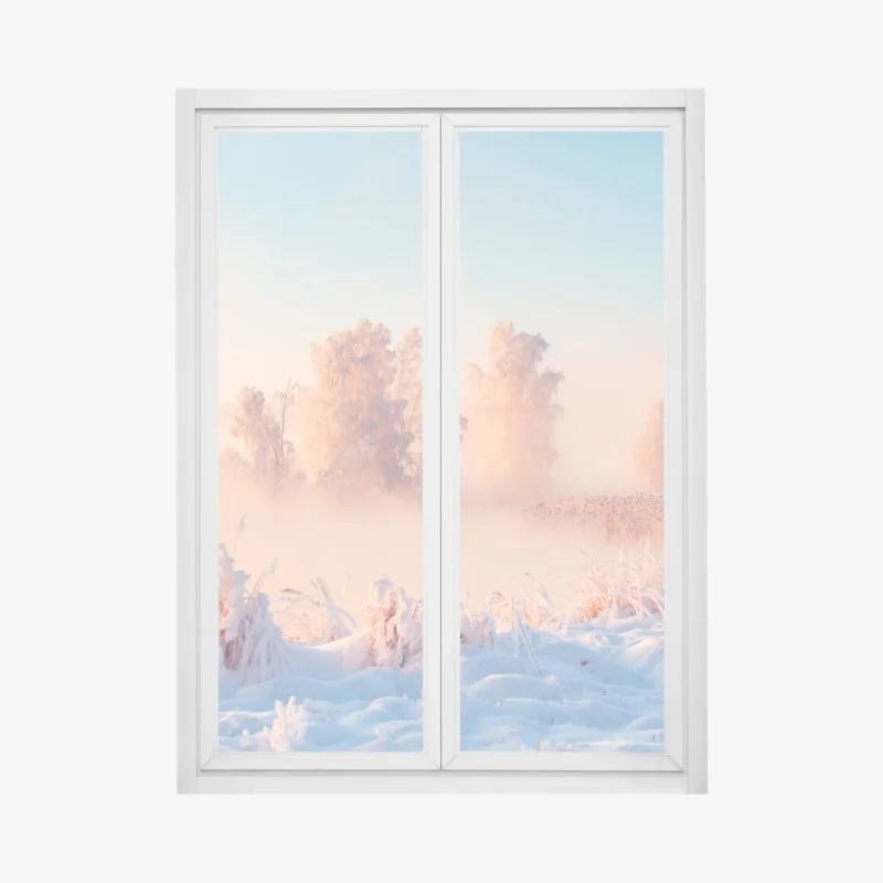 Fensteraufkleber zarte pastellblumen in aquarell – Wallnifity®