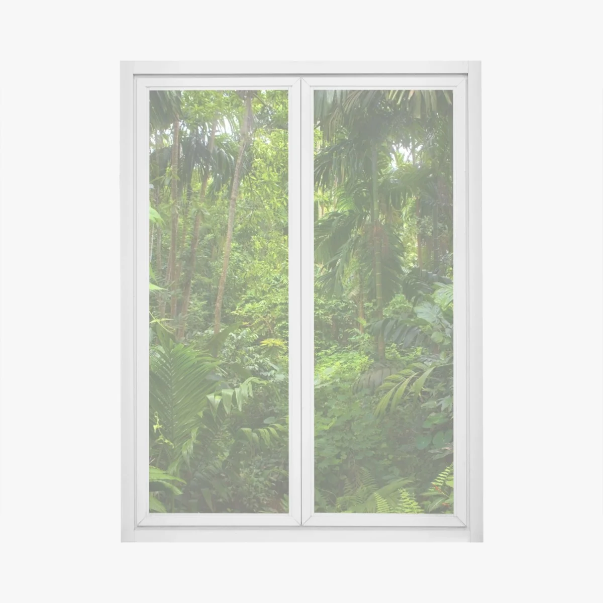 Fensteraufkleber üppiger tropischer dschungel – Wallnifity® Fensteraufkleber üppiger tropischer dschungel – Wallnifity®